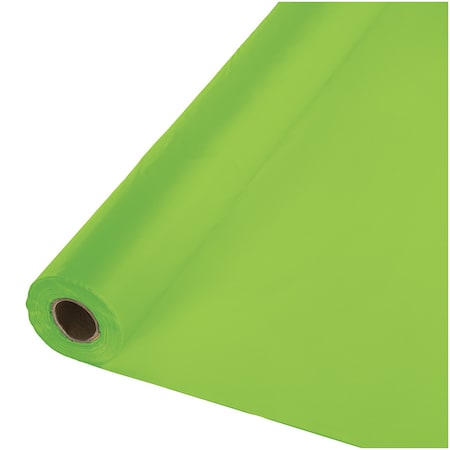 Touch Of Color 100' x 40" Fresh Lime Green Plastic Banquet Roll 763123